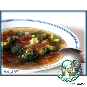 Рецепт Суп из чечевицы с брокколи