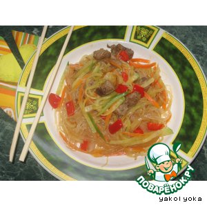 Рецепт: Азиатский салат Фунчоза