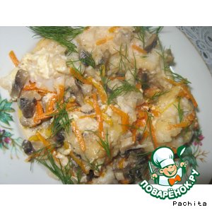 Рецепт Рыба с корейской морковью