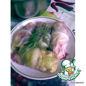 Appetizer of cabbage