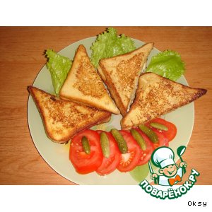 Рецепт Сэндвичи из французских тостов