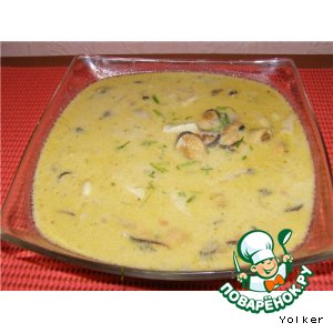 Рецепт: Крем-суп из морепродуктов