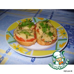 Рецепт Гренки с помидорами