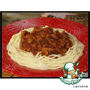 Рецепт Спагетти со свининой