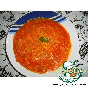 Рецепт Капуста, тушенная с томатом
