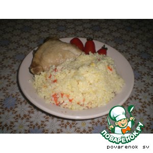 Рецепт Курица с рисом, болгарским перцем и Черри
