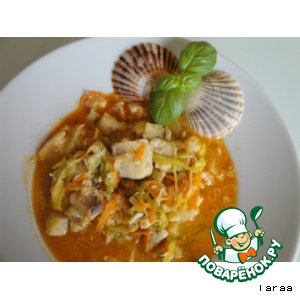 Рецепт Ароматный рыбный суп "Bouillabaisse"