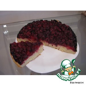 Рецепт Бисквитный пирог с ягодами