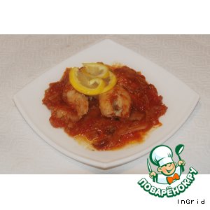 Рецепт Рыба в томате с луком