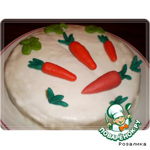 Рецепт Кекс с марципаном, маком и морковью