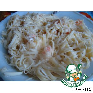 Рецепт Паста с креветками "по-домашнему"