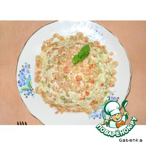 Рецепт Овощной салат с мясом криля