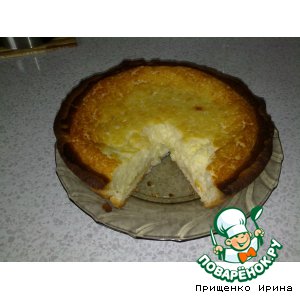 Рецепт Творожно-сырный пирог