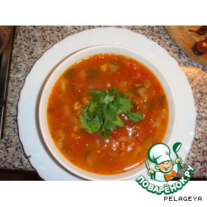 Рецепт Арабский томатный суп с фасолью