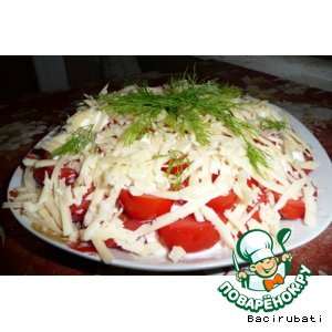 Рецепт Мой крабовый салат с помидорами