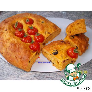 Рецепт Focaccia mit Tomaten - фокачча с томатами