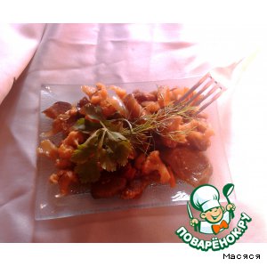 Рецепт Овощи со свининой в соусе "Терияки"