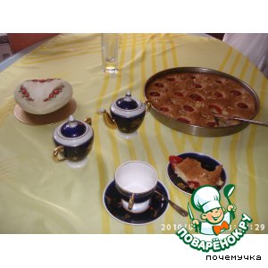 Рецепт: Сливово-ореховый пирог "Pflaumen-Nuss-Kuchen"
