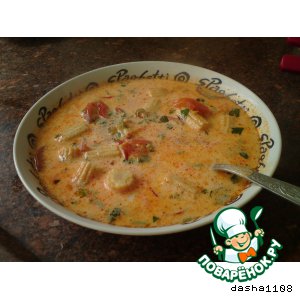Рецепт: Адыгейский острый молочно-кукурузный суп