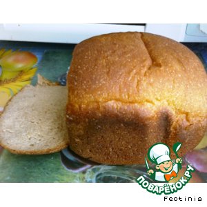 Рецепт Хлеб ржано-пшеничный на молочной сыворотке