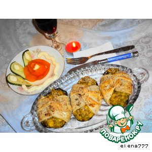 Рецепт Баклажаны, запечeнные в тесте "Aubergines au four en croute"