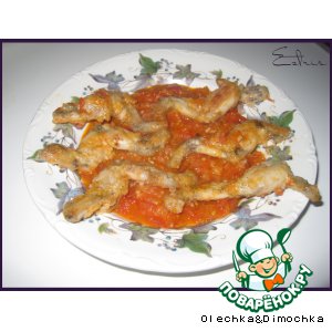Рецепт Cuisses de grenouille aux tomates et ail - Лягушачьи лапки в томатно-чесночном соусе