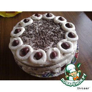 Рецепт Шварцвальдский вишнeвый торт "Черный лес" (Schwarzwalder Kirschtorte "Black Forest")