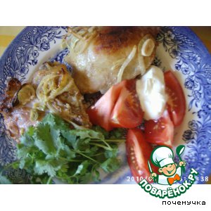 Рецепт Курица в луково-чесночно-йогуртовом соусе