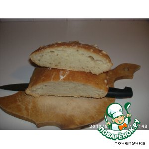 Рецепт Простая чиабатта  No-Knead Ciabatta