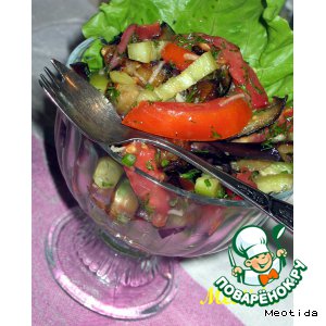 Рецепт Овощной салатик "Дивная пора"