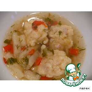 Рецепт Галушки с салом для супа