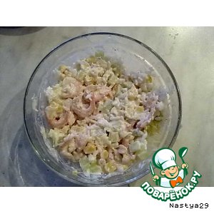Рецепт Тайский салат с креветками