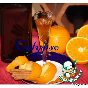 Рецепт: Домашний ликер "Апельсин на коньяке"