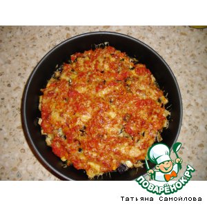 Рецепт Баклажаны под помидорным соусом и сыром