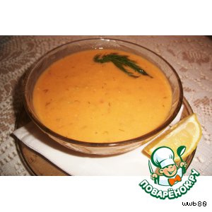 Рецепт: Мясной чечевичный суп-пюре