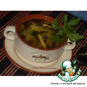 Рецепт Тайский суп с огурцами