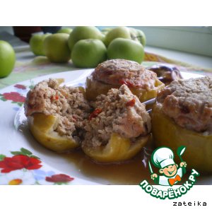 Рецепт Свинина в яблоках