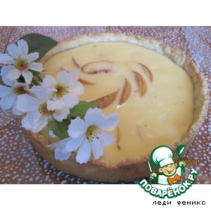 Рецепт Деревенский пирог с персиками