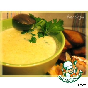 Рецепт Сырный суп-пюре с брокколи