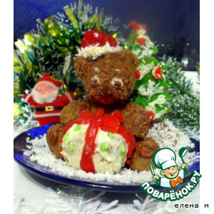 Рецепт Новогодний десерт  "Медвежонок"