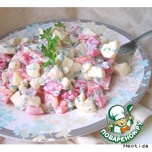 Рецепт Грузинский салат "Яблоко и перец"