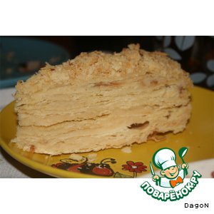 Рецепт: Торт песочный "Наполеон"
