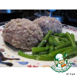 Steam cutlets of veal