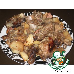 Рецепт Свиные ребрышки с овощами "Радость вкуса"