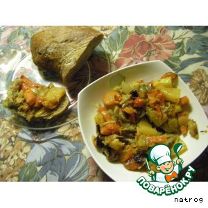 Рецепт Овощная запеканка-рагу  «Желудок отдыхает»
