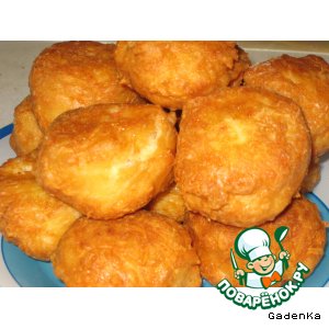 Рецепт Сырные пончики с крабовыми палочками