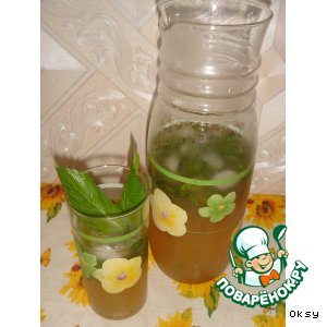 Рецепт Холодный зеленый чай с мятой