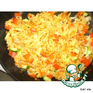 Рецепт Рис с овощами в соевом соусе