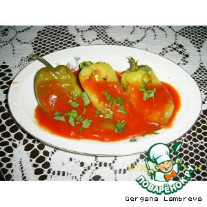 Рецепт Перец печеный в томатном соусе