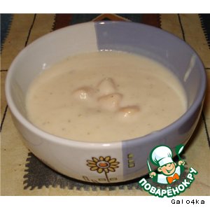Рецепт Суп-пюре из цветной капусты с морскими гребешками